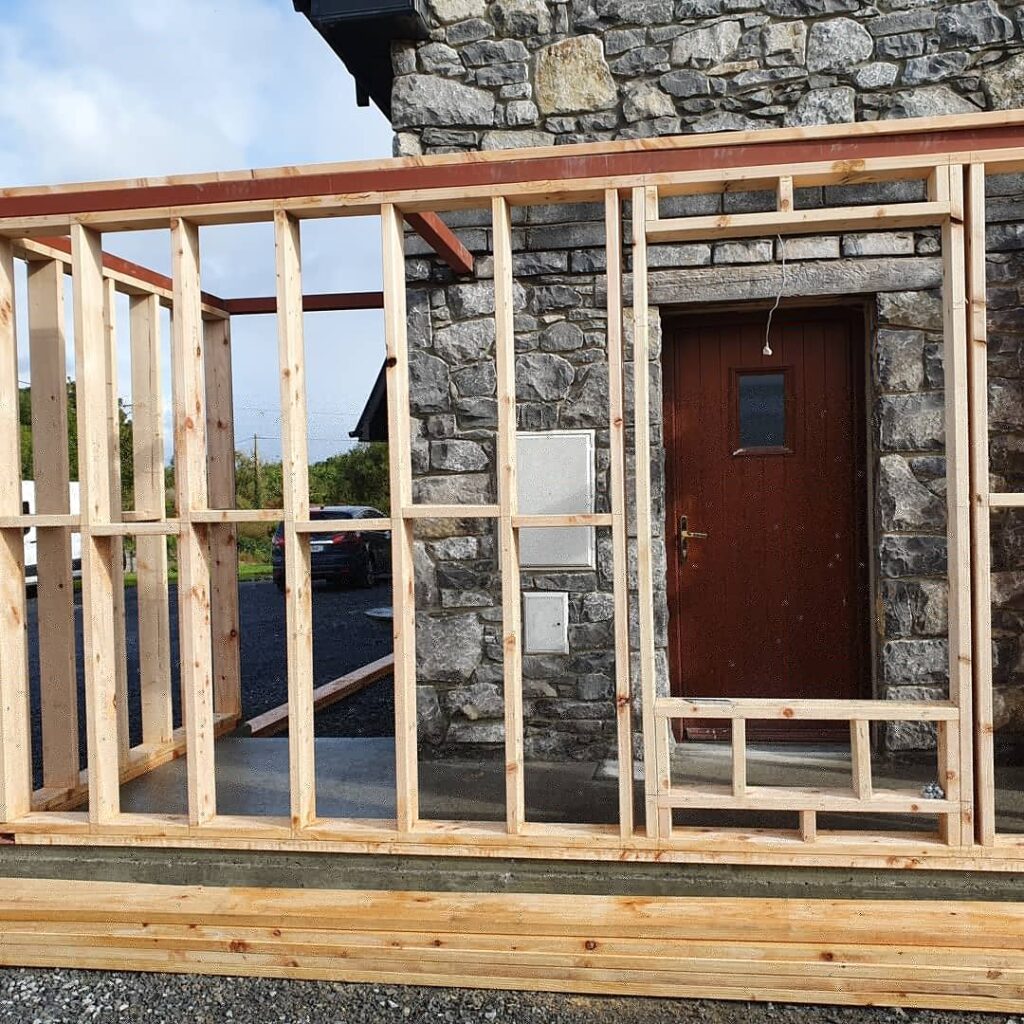 cedar clad extension